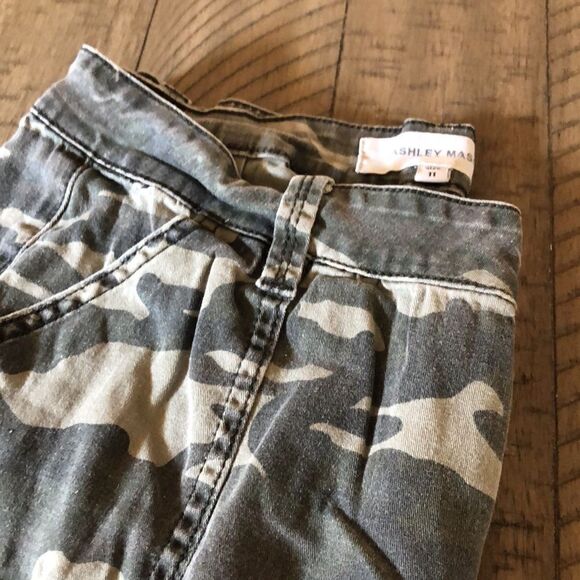 Camo Cargo Cotton Spandex Pants Cotton Spandex Stretch Comfort Waist 2 Pockets - Picture 15 of 17